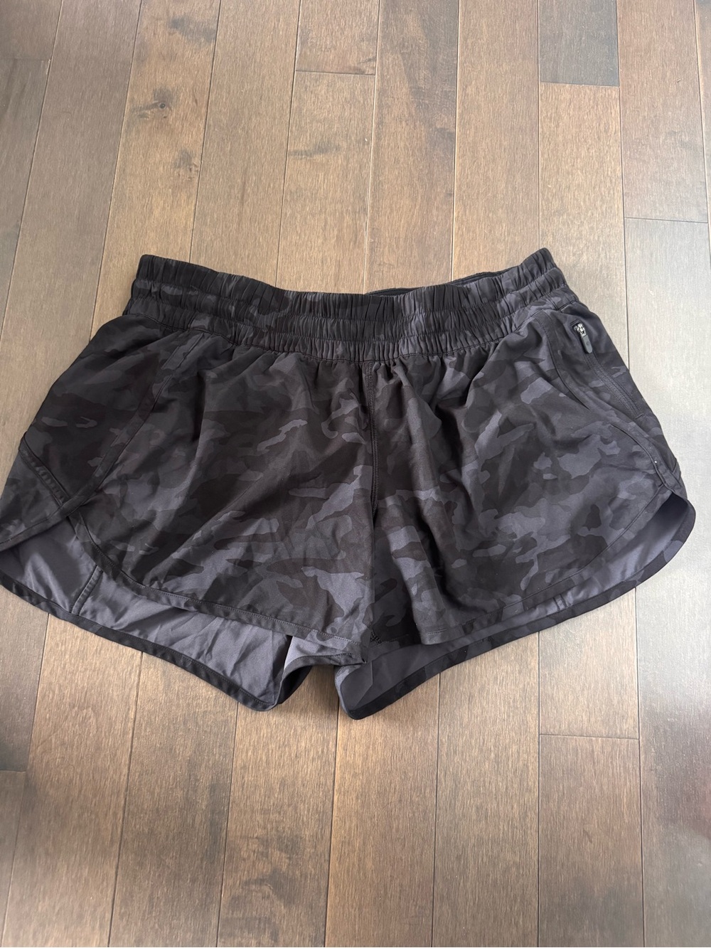 lululemon athletica Black Camo Athletic Shorts